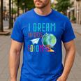 Multilingual Teacher In Dos Idiomas Linguist Language Men's Casual T-Shirt Royal Blue