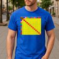 Multiplication Table Chart Math Shirt Teacher Student Outfit For Men Women Girls Kids Men's Casual T-Shirt Royal Blue