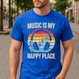 Music For Men Women Music Teacher Music Lover Men's Casual T-Shirt Royal Blue