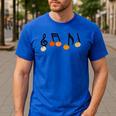 Music Notes Pumpkin Music Teacher Musician Fall Halloween Men Women Kids Men's Casual T-Shirt Royal Blue Music Notes Pumpkin Music Teacher Musician Fall Halloween Men Women Kids Men's Casual T-Shirt Royal Blue