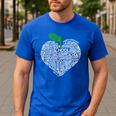 NC Red For Ed North Carolina Proud Teacher Apple T-Shirt Men's Casual T-Shirt Royal Blue NC Red For Ed North Carolina Proud Teacher Apple T-Shirt Men's Casual T-Shirt Royal Blue