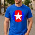 Nerdy Captain Sweatpants Retro Comic Book Fan Teacher Men's Casual T-Shirt Royal Blue Nerdy Captain Sweatpants Retro Comic Book Fan Teacher Men's Casual T-Shirt Royal Blue