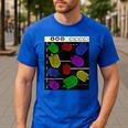 Nerdy Forms Nanotubes Chemistry Teacher Geek Men's Casual T-Shirt Royal Blue