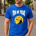 Nerdy Trig Or Treat Halloween Costume Math Teacher Men's Casual T-Shirt Royal Blue