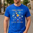 Neurodiversity Is Out Of This World Space Autism Teacher Men's Casual T-Shirt Royal Blue Neurodiversity Is Out Of This World Space Autism Teacher Men's Casual T-Shirt Royal Blue