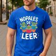 Nopales De Leer Bilingual Teacher Maestra Spanish Teacher Men's Casual T-Shirt Royal Blue Nopales De Leer Bilingual Teacher Maestra Spanish Teacher Men's Casual T-Shirt Royal Blue