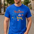 Nopales De Leer Spanish Teacher Maestra Cactus Bilingual Men's Casual T-Shirt Royal Blue