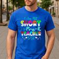 I Am Not Short I Am Pre-K Teacher Size Teacher For Men Women Kids Men's Casual T-Shirt Royal Blue I Am Not Short I Am Pre-K Teacher Size Teacher For Men Women Kids Men's Casual T-Shirt Royal Blue