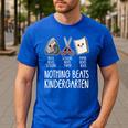 Nothing Beats Kindergarten Back To School Kid Teacher Men's Casual T-Shirt Royal Blue