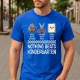 Nothing Beats Kindergarten Back To School Kids Teacher Men's Casual T-Shirt Royal Blue