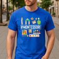 Novelty Montessori Studying Learning Schooling Teacher Love For Men Women Men's Casual T-Shirt Royal Blue