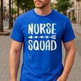 Nurse Squad Shirt Teacher Student Nursing Team For Men Women Girls Kids Men's Casual T-Shirt Royal Blue Nurse Squad Shirt Teacher Student Nursing Team For Men Women Girls Kids Men's Casual T-Shirt Royal Blue