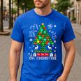 Oh Chemistree Scientist Chemical Christmas Xmas Teacher Men's Casual T-Shirt Royal Blue Oh Chemistree Scientist Chemical Christmas Xmas Teacher Men's Casual T-Shirt Royal Blue
