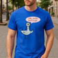 Oh Hello First Graders Cute Pigeon 1st Grade Teacher Men's Casual T-Shirt Royal Blue Oh Hello First Graders Cute Pigeon 1st Grade Teacher Men's Casual T-Shirt Royal Blue