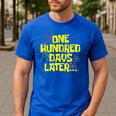 One Hundred Days Later 100th Day Of School Teacher Student Men's Casual T-Shirt Royal Blue