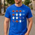 Order Of Operations Halloween Quiz Math Teacher For Men Women Kids Men's Casual T-Shirt Royal Blue