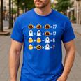 Order Of Operations Quiz Pumpkin Halloween Math Teacher Men's Casual T-Shirt Royal Blue Order Of Operations Quiz Pumpkin Halloween Math Teacher Men's Casual T-Shirt Royal Blue