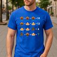 Order Of Operations Thanksgiving Quiz Math Teacher Men's Casual T-Shirt Royal Blue Order Of Operations Thanksgiving Quiz Math Teacher Men's Casual T-Shirt Royal Blue