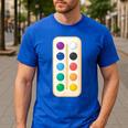 Paint Palette ArtSet Halloween Costume For Teachers Students For Men Women Kids Men's Casual T-Shirt Royal Blue