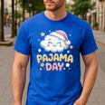 Pajama Day School Spirit Week Fun Cloud Teacher Men's Casual T-Shirt Royal Blue Pajama Day School Spirit Week Fun Cloud Teacher Men's Casual T-Shirt Royal Blue