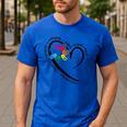 Para Heart Teacher Paraprofessional Paraeducator Men Women Men's Casual T-Shirt Royal Blue Para Heart Teacher Paraprofessional Paraeducator Men Women Men's Casual T-Shirt Royal Blue