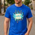 Para Shirt Super Para Paraprofessional Teacher Men's Casual T-Shirt Royal Blue