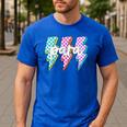 Para Squad Paraprofessional Teacher Lightning Bolt Men's Casual T-Shirt Royal Blue Para Squad Paraprofessional Teacher Lightning Bolt Men's Casual T-Shirt Royal Blue