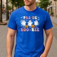 Pas De Boo-Ree Teachers Halloween Costume Ballet Dancers Men's Casual T-Shirt Royal Blue Pas De Boo-Ree Teachers Halloween Costume Ballet Dancers Men's Casual T-Shirt Royal Blue