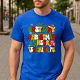 PE Teacher Christmas Holiday Men's Casual T-Shirt Royal Blue