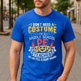 Physical Education School PE Teacher Halloween Costume Men Women Men's Casual T-Shirt Royal Blue Physical Education School PE Teacher Halloween Costume Men Women Men's Casual T-Shirt Royal Blue