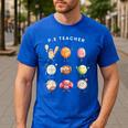 Physical Education Teacher PE Teacher Specials Back School Men's Casual T-Shirt Royal Blue Physical Education Teacher PE Teacher Specials Back School Men's Casual T-Shirt Royal Blue