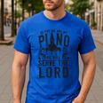 Piano Teacher Pianist Men's Casual T-Shirt Royal Blue