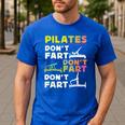 Pilates Instructor Teacher Watercolor Pilates Don't Fart Men Women Kids Men's Casual T-Shirt Royal Blue Pilates Instructor Teacher Watercolor Pilates Don't Fart Men Women Kids Men's Casual T-Shirt Royal Blue