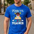 Pirate Math Teacher Skull Pirate Halloween Costume Men's Casual T-Shirt Royal Blue Pirate Math Teacher Skull Pirate Halloween Costume Men's Casual T-Shirt Royal Blue
