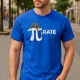 Pirate Pi Math Pie Halloween Costume Teacher Men Women Men's Casual T-Shirt Royal Blue Pirate Pi Math Pie Halloween Costume Teacher Men Women Men's Casual T-Shirt Royal Blue