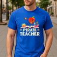Pirate Teacher Men Women Kids Men's Casual T-Shirt Royal Blue Pirate Teacher Men Women Kids Men's Casual T-Shirt Royal Blue