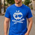 Pirate Teacher Men's Casual T-Shirt Royal Blue Pirate Teacher Men's Casual T-Shirt Royal Blue