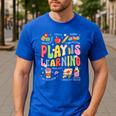Play Is Learning Teacher First Day Of School Back To School Men's Casual T-Shirt Royal Blue