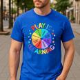 Play Is Learning Teacher Kindergarten For Men Women Kids Men's Casual T-Shirt Royal Blue Play Is Learning Teacher Kindergarten For Men Women Kids Men's Casual T-Shirt Royal Blue