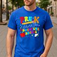 Pre-k Where The Adventure Begins First Day Of Prek Teacher Men's Casual T-Shirt Royal Blue Pre-k Where The Adventure Begins First Day Of Prek Teacher Men's Casual T-Shirt Royal Blue