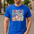 Pre K Back To School Teacher Student Men Women Kids Men's Casual T-Shirt Royal Blue