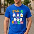 Pre-K Boo Crew Cute Ghost Halloween Costume Teacher Student For Men Women Kids Men's Casual T-Shirt Royal Blue