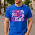 In My Pre-K Era Teachers Women Back To School Kids Girls Men's Casual T-Shirt Royal Blue In My Pre-K Era Teachers Women Back To School Kids Girls Men's Casual T-Shirt Royal Blue