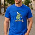 Pre K Grade Teacher Frog Back To School Preschool Men's Casual T-Shirt Royal Blue