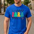 Pre-K Paraprofessional Teacher Back To School Vibes Men's Casual T-Shirt Royal Blue Pre-K Paraprofessional Teacher Back To School Vibes Men's Casual T-Shirt Royal Blue
