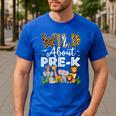 Pre-k Teacher Kids Back To School Wild About Pre-k Men's Casual T-Shirt Royal Blue