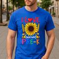 Pre School Teacher Pre-K Teacher Men's Casual T-Shirt Royal Blue