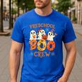Preschool Boo Crew Halloween Costume For Teacher Kids Men's Casual T-Shirt Royal Blue Preschool Boo Crew Halloween Costume For Teacher Kids Men's Casual T-Shirt Royal Blue