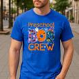 Preschool Boo Crew Preschool Halloween Teacher Kids Men's Casual T-Shirt Royal Blue Preschool Boo Crew Preschool Halloween Teacher Kids Men's Casual T-Shirt Royal Blue