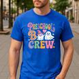 Preschool Boo Crew Preschool Teacher Student Halloween Men's Casual T-Shirt Royal Blue Preschool Boo Crew Preschool Teacher Student Halloween Men's Casual T-Shirt Royal Blue